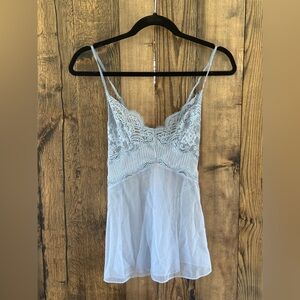 Victoria’s Secret Blue Mesh Lace Babydoll - Small